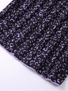 Toddler Girls Rib-Knit Halter Top & Leopard Print Pleated Pants - Multicolor - View 6