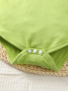 Baby Boy Dinosaur Print Bodysuit & Shorts - Multicolor - View 5