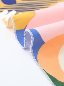 Manta de playa con estampado tropical - Multicolor - Ver 4