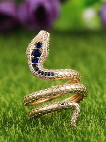 1 chiếc nhẫn rắn Cubic Zirconia thời trang dành cho phụ nữ làm quà tặng ngày lễ tình nhân, trang sức dự tiệc, mẹ, mẹ, ngày của mẹ, quà tặng - Vàng - Xem 5