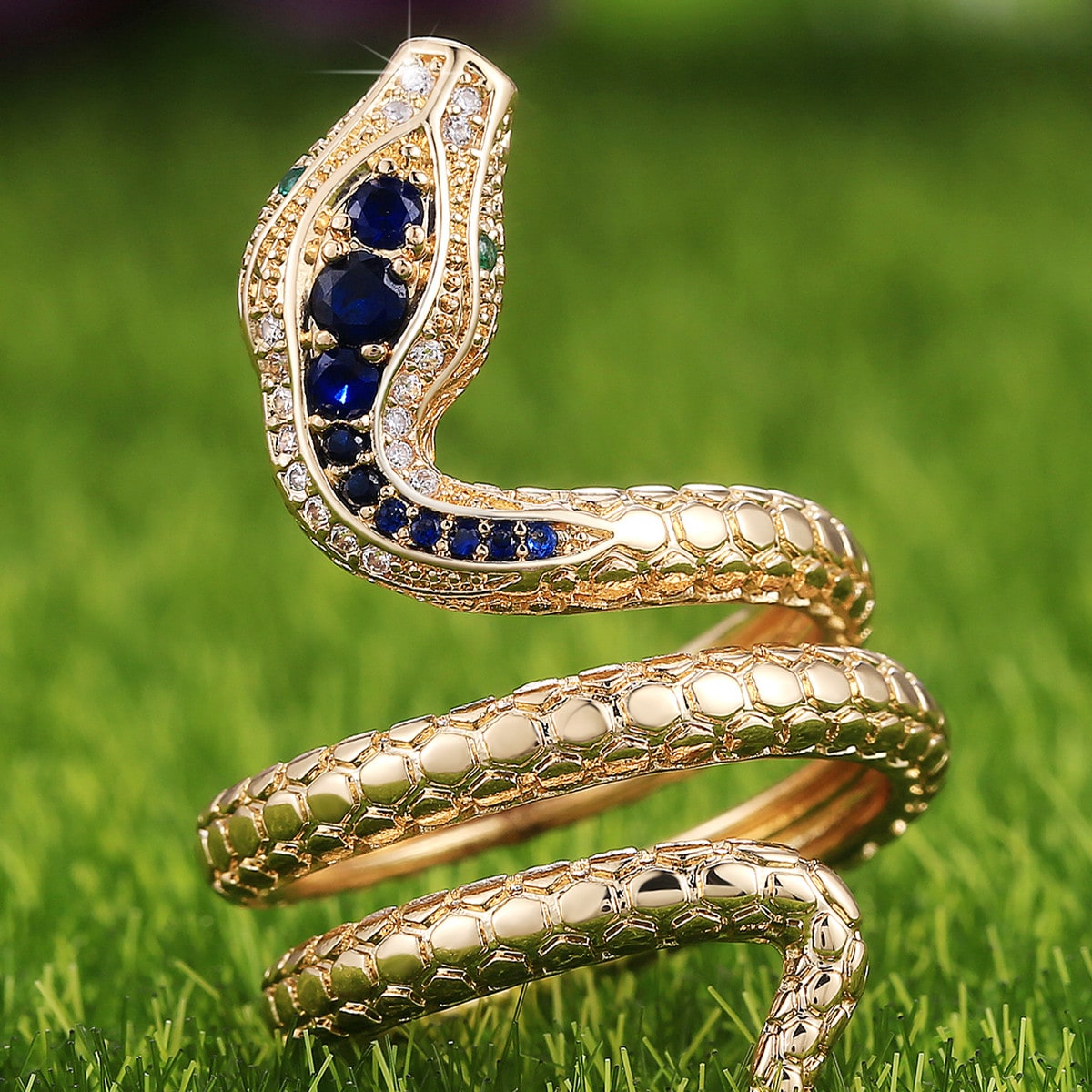 1pc Fashion Cubic Zirconia Snake Ring For Women For Valentine's Day Gift Party Jewelry,Mom,Mother,Mother's Day,Gift