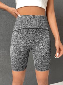 Muchica 雜色針織騎行褲