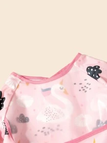 1入組嬰兒天鵝樣式圍兜 - 粉色 - 查看 3