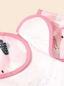 1入組嬰兒天鵝樣式圍兜 - 粉色 - 查看 4