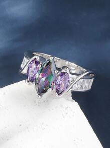 Nhẫn Trang Trí Đá Cubic Zirconia - Nhiều màu - Xem 2