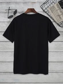 Áo thun & Áo lót Nam Hoạt hình Khủng long Giải trí - màu đen - Xem 2