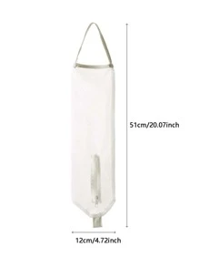 1入組網紗懸掛垃圾袋收納袋 - 米色 - 查看 4