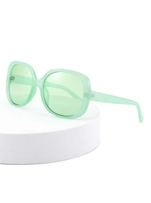 Gafas de sol de marco cuadrado - Verde - Ver 1