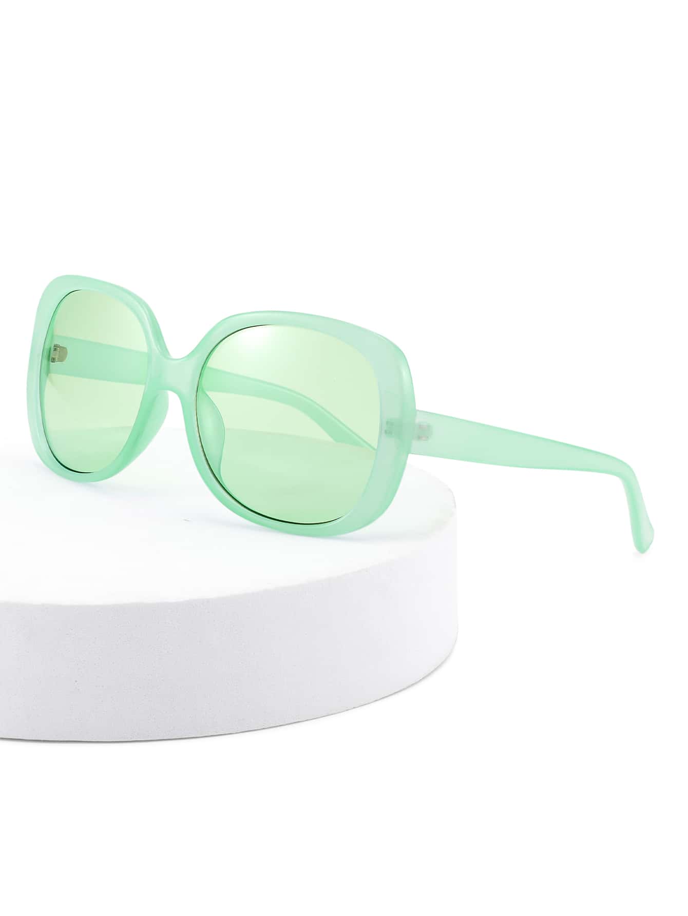 Gafas de sol de marco cuadrado - Verde - Ver 1