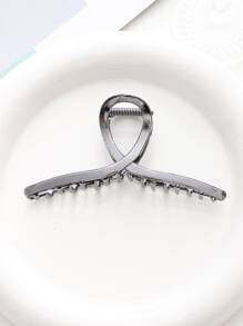 優雅1入組大號金屬髮夾-4.72英寸（約12cm）金色髮夾夾，女士和細髮專用，喜歡擠厚髮也不易掉，堅定造型，時尚女士髮飾 - 黑色 - 查看 4