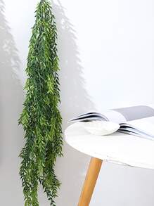 1 pièce Vigne Artificielle , Vert Feuille Guirlande Pour Domicile Décor