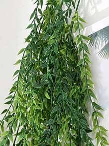 1 pièce Vigne Artificielle , Vert Feuille Guirlande Pour Domicile Décor
