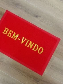 1pc Letter Graphic Door Mat - Multicolor - View 1