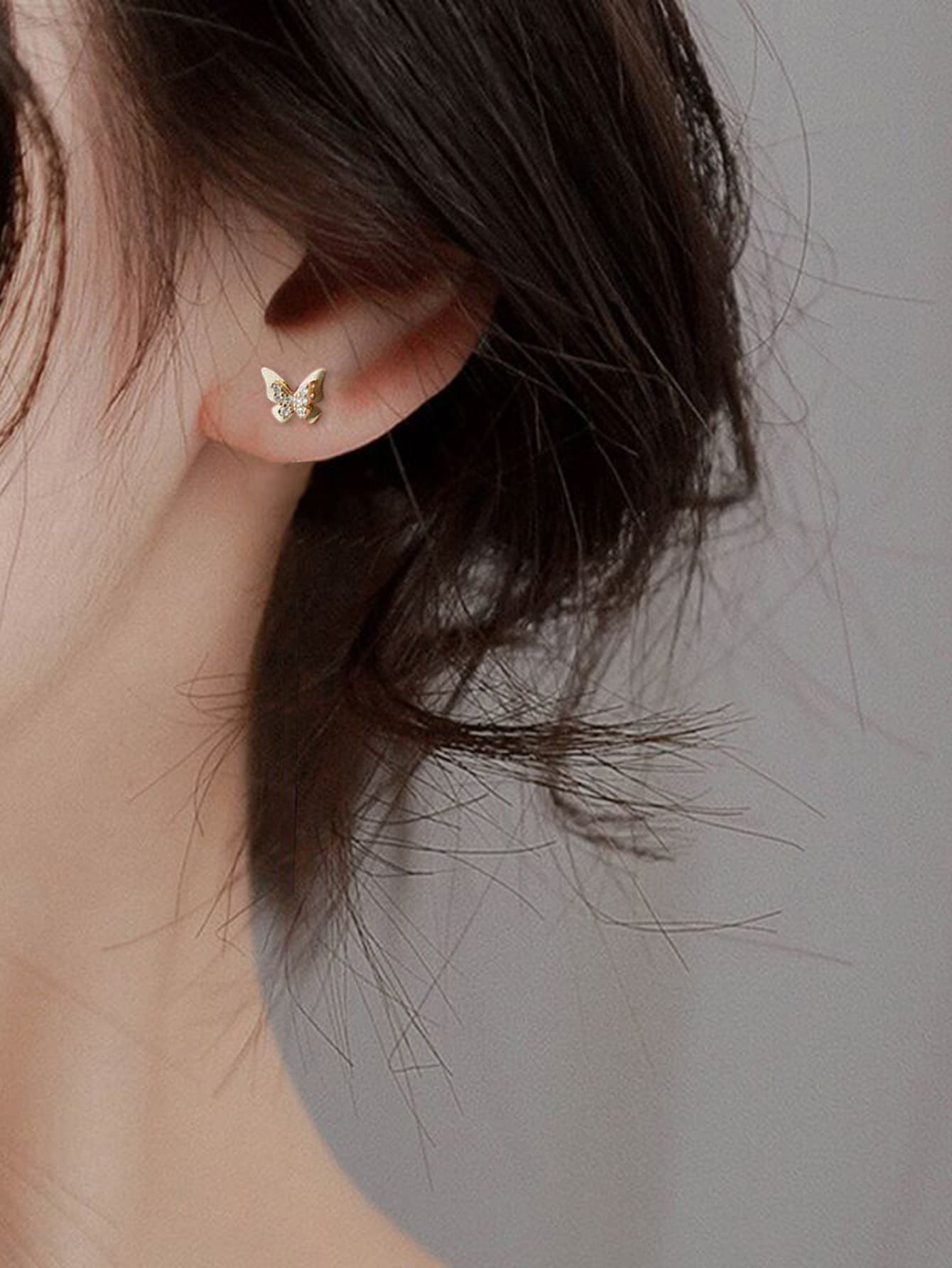 Nooxian 蝴蝶装饰耳钉