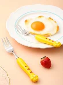 1pc Cat Paw Decor Fork - Multicolor - View 5