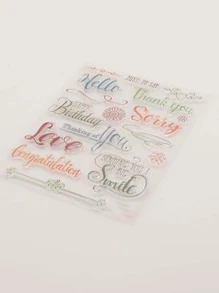 1 con dấu silicon đồ họa chữ cái - Nhiều màu - Xem 2