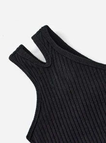 SHEIN Baby One Shoulder Top & Leopard Print Flare Leg Pants - Multicolor - View 4