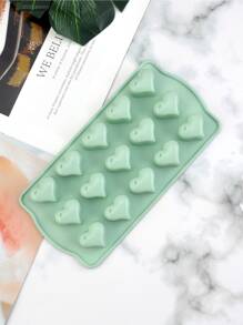 1pc Heart Shaped Random Silicone Mold - Multicolor - View 1