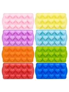 1pc Heart Shaped Random Silicone Mold - Multicolor - View 4