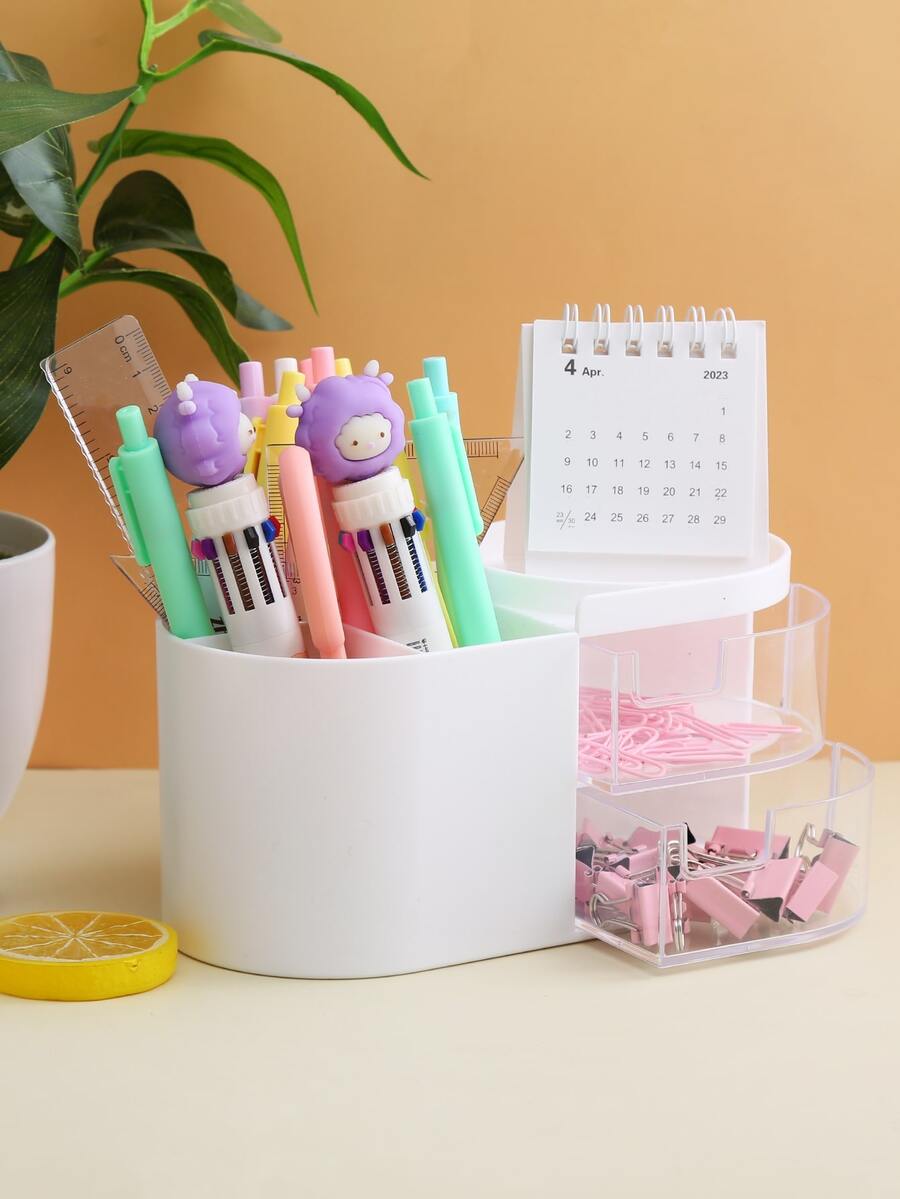 1 pieza Bote para lápices unicolor