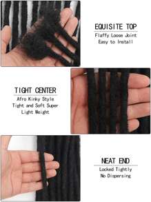 20入組短辮子合成接發 - 彩色 - 查看 5