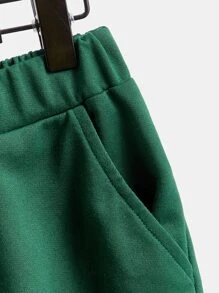 SHEIN Boys Reflective Allover Print Tee & Shorts - Multicolor - View 4