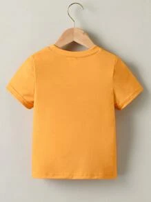 Toddler Boys Cartoon Graphic Tee - Mustard Yellow - View 2