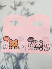 Approx. 50pcs Cartoon Style Small Gift Bags, Snack & Cookie Packaging - Multicolor - View 3