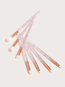 7件套闪亮化妆刷套装，眼影刷，旅行必备，新手化妆工具，化妆刷套装，化妆刷套装，化妆刷组合，全套化妆刷，化妆刷套装，全套化妆工具，化妆刷套装，化妆刷套装，化妆礼盒套装 - 淺粉色 - 查看 2