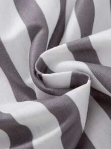 SHEIN Vintaside Kids Newborn Baby Boy Striped Bodysuit & Sweatpants - Multicolor - View 3