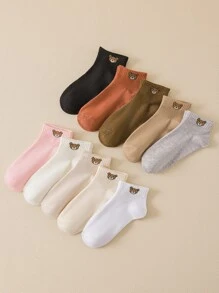 10pairs Cartoon Graphic Ankle Socks - Multicolor - View 2