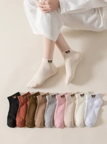 10pairs Cartoon Graphic Ankle Socks - Multicolor - View 3