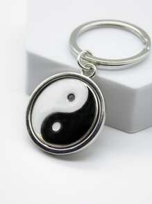 Yin & Yang Charm Keychain - Multicolor - View 4