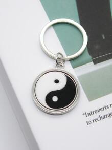 Yin & Yang Charm Keychain - Multicolor - View 5