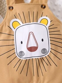 Baby Cartoon Graphic Bodysuit & Overall Jumpsuit - Multicolor - View 3