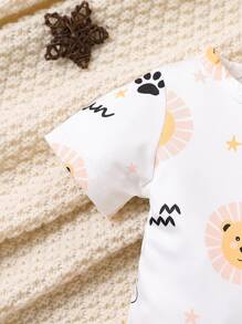 Baby Cartoon Graphic Bodysuit & Overall Jumpsuit - Multicolor - View 4