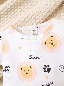 Baby Cartoon Graphic Bodysuit & Overall Jumpsuit - Multicolor - View 5