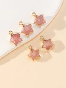 1 pieza Colgante DIY con estrella - Rosa - Ver 1