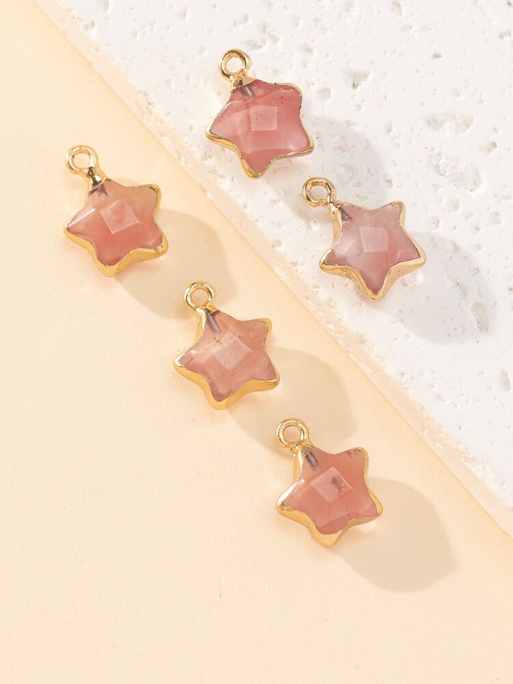 1pc Star DIY Pendant - Pink - View 4