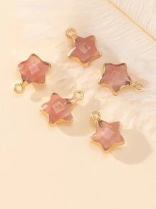 1 pieza Colgante DIY con estrella - Rosa - Ver 5