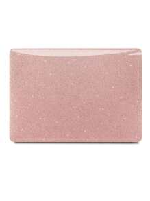 2pcs Glitter & Transparent Laptop Case Compatible With MacBook Air - Pink - View 1