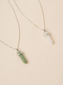 Vòng cổ đá 2 chiếc - Nhiều màu - Xem 2