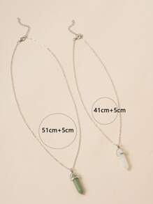 Vòng cổ đá 2 chiếc - Nhiều màu - Xem 3