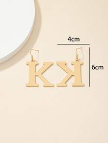 字母耳墜