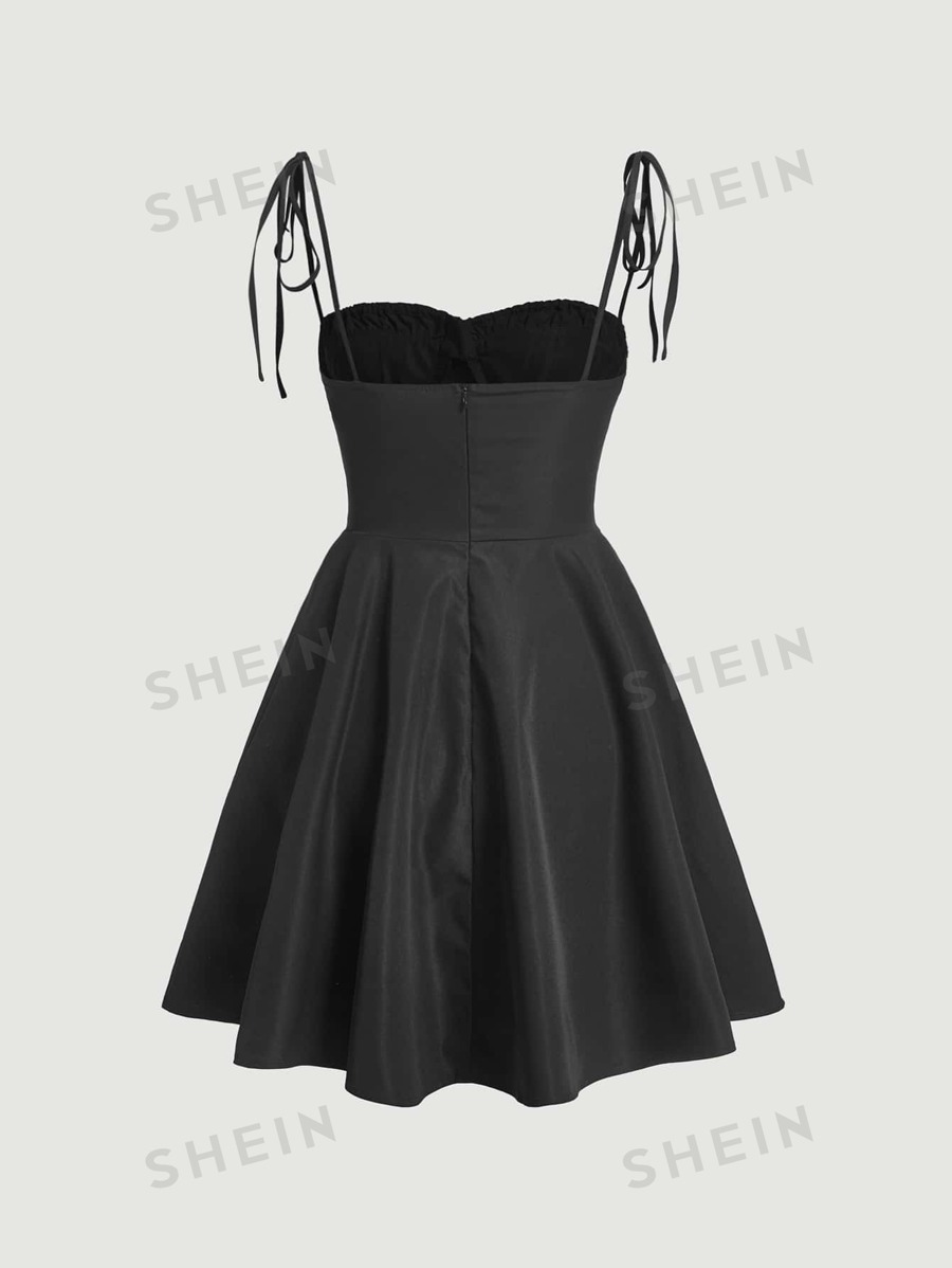 SHEIN MOD Solid Tie Shoulder Cami Dress for Sale Australia New