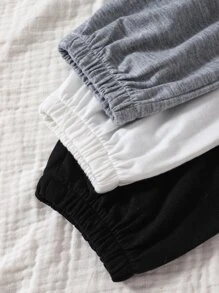 Baby Boy 3pcs Letter Graphic Joggers - Multicolor - View 5