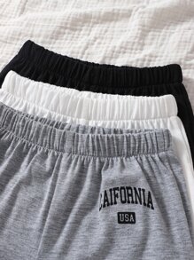 Baby Boy 3pcs Letter Graphic Joggers - Multicolor - View 6