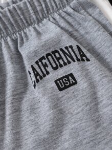 Baby Boy 3pcs Letter Graphic Joggers - Multicolor - View 8