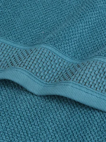 QIBHI 1 pieza unicolor Toalla de baño o Toalla - Azul - Ver 4