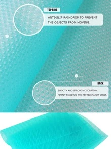 4pcs Solid Color Moisture-Proof Drawer Mat, Blue Anti-Slip Shelf Liner For Household For School,Office,Household,Travel